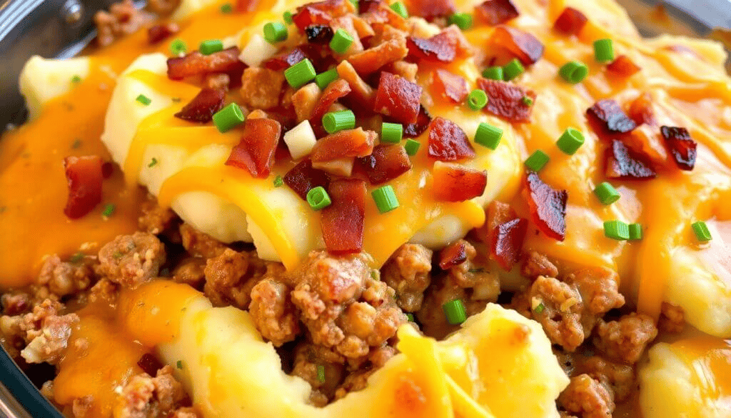 Loaded Potato Meatloaf Casserole