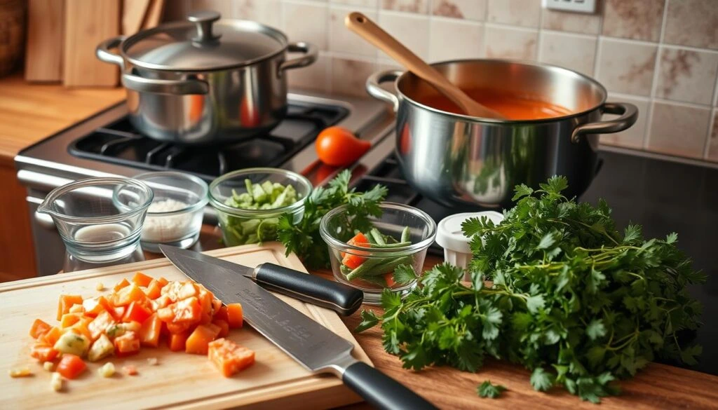 kitchen tools make cooking salmon stew better