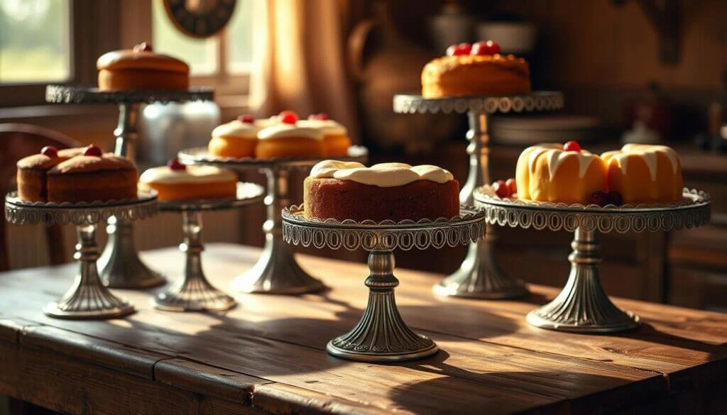 vintage cake stands